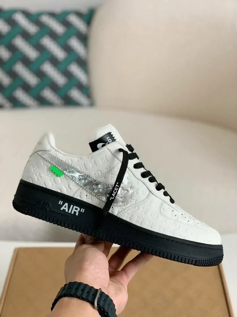 Louis Vuitton x Nike Air Force 1 Low ‘White Black Silver’