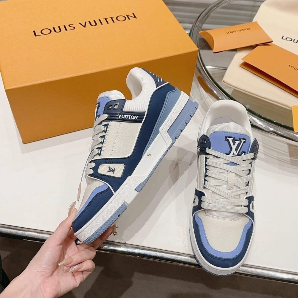 Louis Vuitton LV Trainer “Blue Beige”