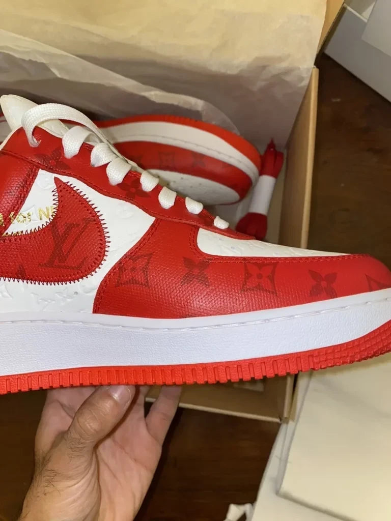 Louis Vuitton x Nike Air Force 1 Low ‘By Virgil Abloh White/Red’