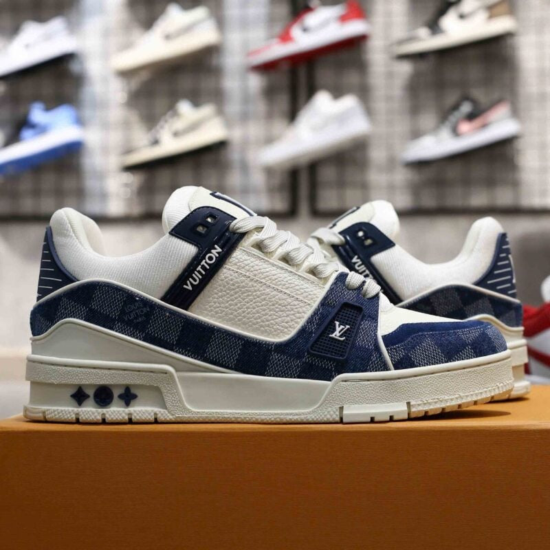 Louis Vuitton LV Trainer Sneaker ‘Damier Denim Blue’