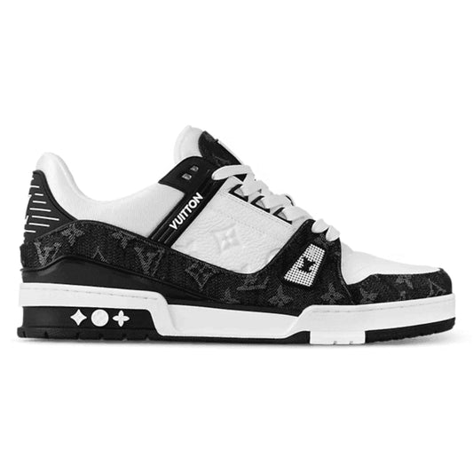Louis Vuitton LV Trainer Sneaker Monogram Black Denim