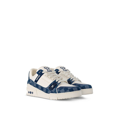 Louis Vuitton LV Trainer Sneaker Damier Denim Blue