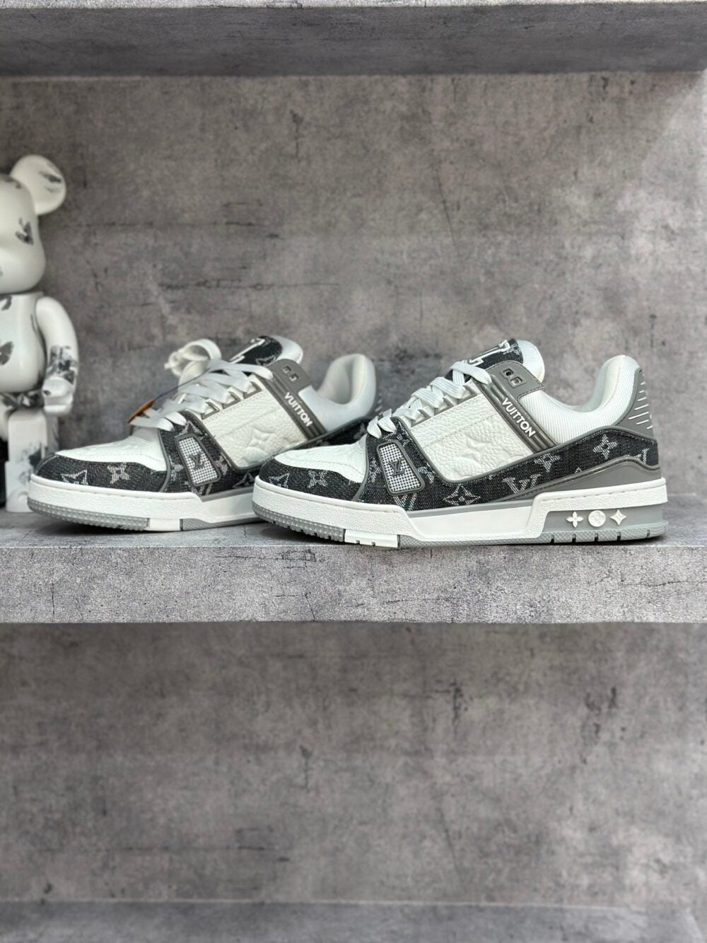 Louis Vuitton LV Trainer Sneaker ‘Denim Monogram Grey’