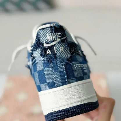 Louis Vuitton x Nike Air Force 1 Low “Blue Damier Denim”